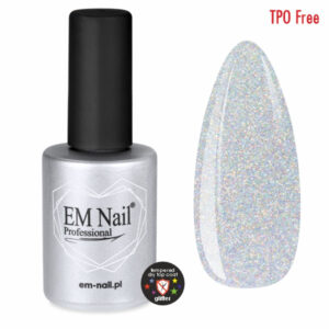 Tempered Dry Top Coat hartowany Glitter 15ml EM Nail