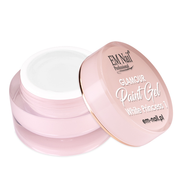 Paint Gel Glamour White Princess 1 - obrazek 2