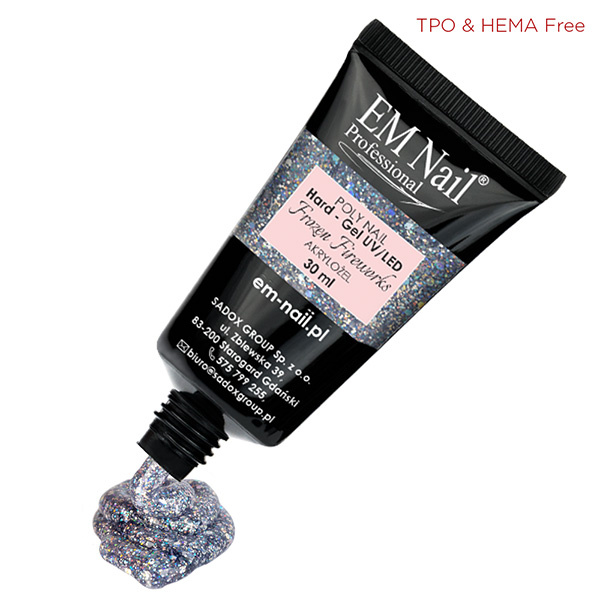 Poly Nail Hard Gel - Frozen Fireworks 30ml - obrazek 2