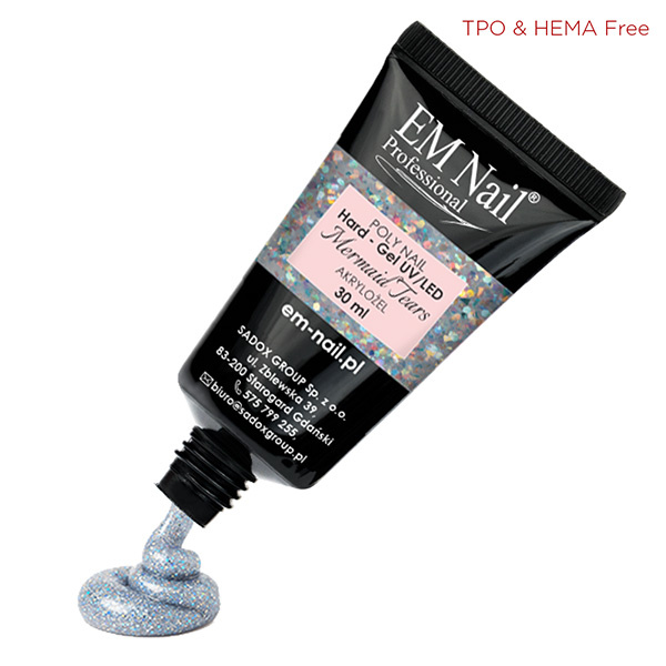 Poly Nail Hard Gel - Mermaid Tears 30ml - obrazek 2