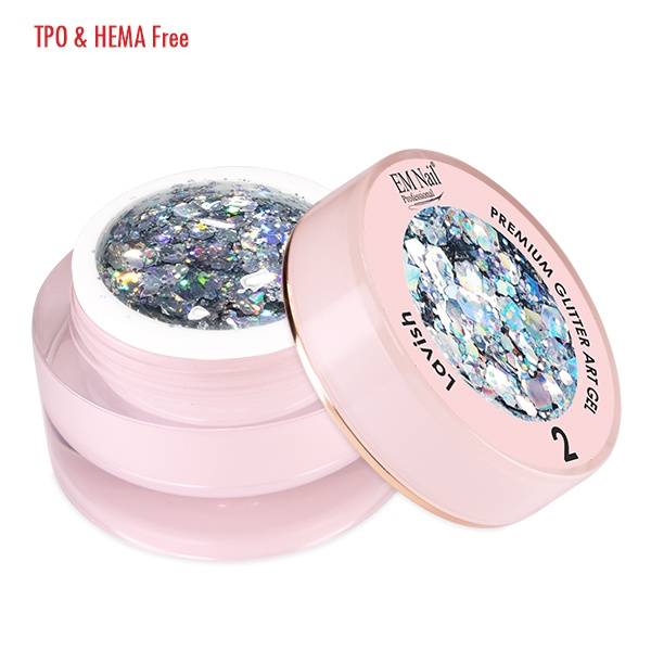Premium Glitter Art Gel Lavish 2 - obrazek 3
